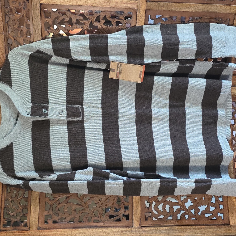 Nwt Mens Ruffhewn Striped Knit Sweater Size Med.